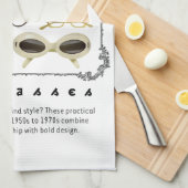 Vintage Brille 01 Handtuch (Viertel Falte)
