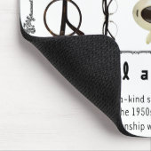 Vintage Brille 01 Mousepad (Ecke)