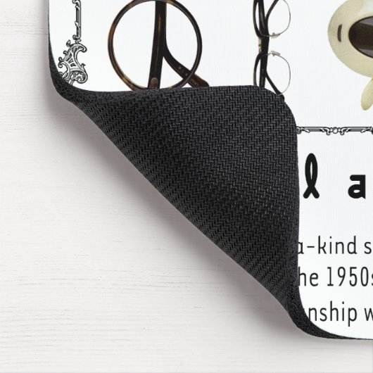 Vintage Brille 01 Mousepad (Ecke)
