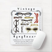 Vintage Brille 01 Mousepad (Mit Mouse)