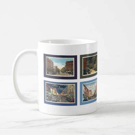 Vintage Bristol Postkarten Kaffeetasse (Links)