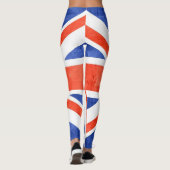 Vintage britische Flagge #10 Leggings (Rückseite)