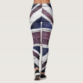 Vintage britische Flagge #11 Leggings (Rückseite)