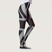 Vintage britische Flagge #12 Leggings (Rechts)