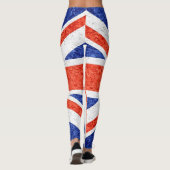 Vintage britische Flagge #9 Leggings (Rückseite)