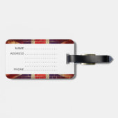 Vintage britische Flagge an einer Ziegelmauer Gepäckanhänger (Rückseite horizontal)