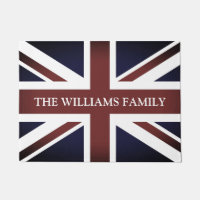 Vintage Britische Flagge Begrüßungstürmatte
