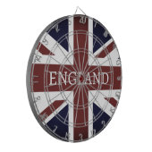 Vintage Britische Flagge (Britische Flagge) Dartscheibe (Vorderseite Links)
