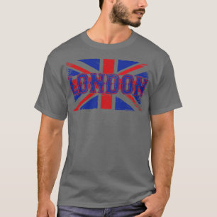 Vintage britische Flagge London T-Shirt