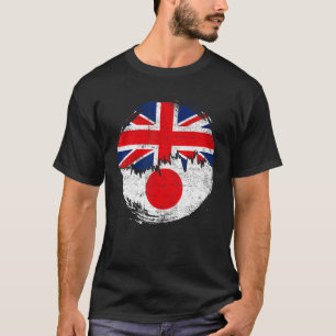 Vintage britische Flagge Roots Japan Distanz T-Shirt