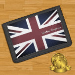Vintage Britische Flaggenbörse, Vereinigtes Königr Tri-fold Geldbeutel<br><div class="desc">Patriotische Vintage Britische Flagge "Union Jack" Mode-Brieftasche & Großbritannien / Großbritannien - Liebe mein Land,  Vatertag,  Urlaub,  Mode-Patrioten /Sportfans</div>