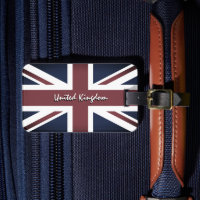Vintage britische Gepäckmarken, Britische Flagge