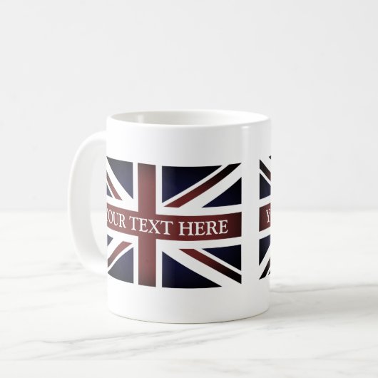 Vintage britische kaffeetasse (Vorderseite Links)