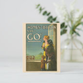 Vintage britische Militäropaganda Postkarte (Stehend Vorderseite)