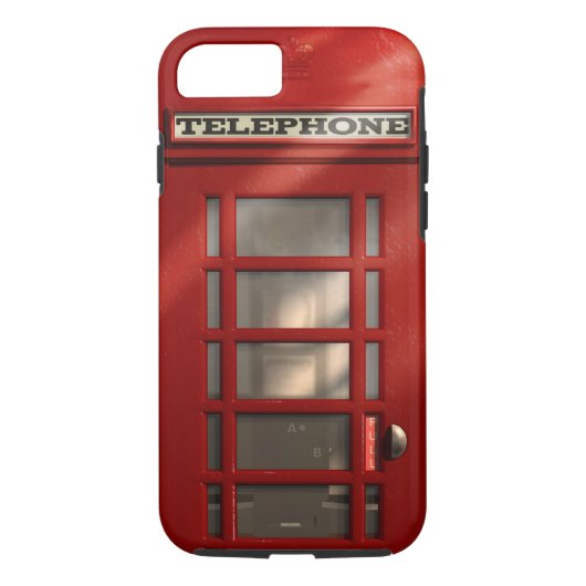 Vintage britische rote Telefonzelle Case-Mate iPhone Hülle (Rückseite)