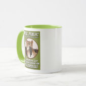 Vintage britische Suffragette-Katzen-und Mäusetat Tasse (Vorderseite Links)