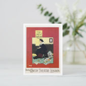 Vintage britische Theateranzeige Postkarte (Stehend Vorderseite)