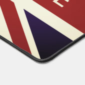 Vintage britische Union Jack-Flagge individuell an Schreibtischunterlage (Ecke)