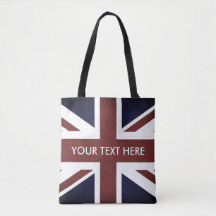 Vintage britische Union Jack Flagge individuell Tasche