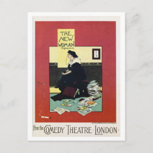 Vintage britisches Londoner Theaterstück-Poster Postkarte