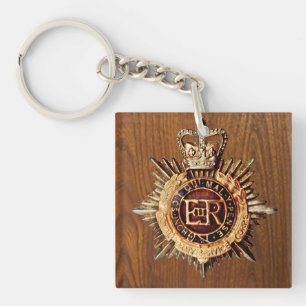 Vintage britisches Polizei-Offiziers-Mützenabzeich Schlüsselanhänger