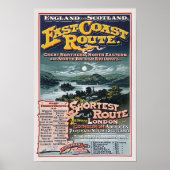 Vintage British Rail Network Route Advertising Poster (Vorne)