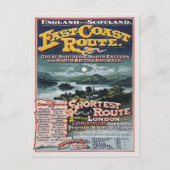 Vintage British Rail Network Route Advertising Postkarte (Vorderseite)