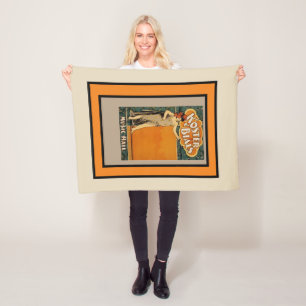 Vintage-Broadway-Music-Hall-Werbeanzeige Fleecedecke
