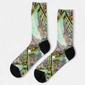 Vintage Broadway, NYC (1880s) Socken (Linkes Detail)