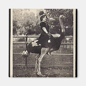 Vintage Broadway-Schauspielerin Riding an der Voge Magnet (Vorne)