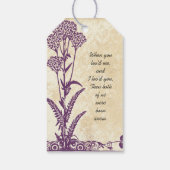 Vintage Broadway Ticket Hochzeit Vielen Dank Geschenkanhänger (Rückseite)