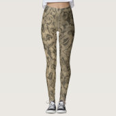 Vintage Brocade-Leggings Leggings (Vorderseite)