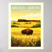 Vintage Broken Arrow Oklahoma Poster (Vorne)