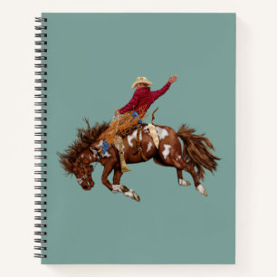 Vintage-Bronco-Reiter Notizblock