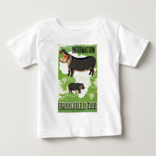 Vintage Brookfield Zoo Nilpferd WPA Baby T-shirt