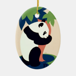 Vintage-„Brookfield Zoo“-Ornament Keramikornament