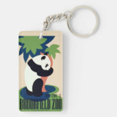 Vintage "Brookfield Zoo" Schlüsselkette Schlüsselanhänger (Rückseite)