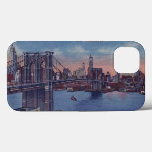 Vintage Brooklyn Bridge Blau Case-Mate iPhone Hülle