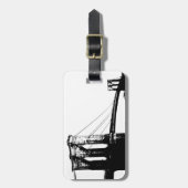 Vintage Brooklyn Bridge Gepäckanhänger (Vorderseite vertikal)