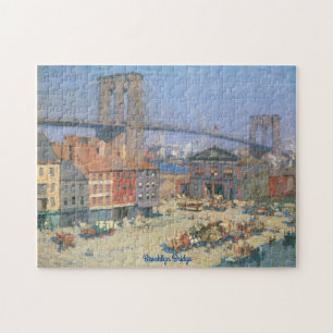 Vintage-Brooklyn-Bridge-Jigsaw-Puzzle-Geschenkbox Puzzle