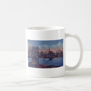 Vintage Brooklyn Bridge Kaffeetasse