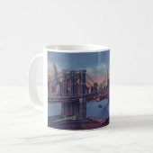 Vintage Brooklyn Bridge Kaffeetasse (Vorderseite Links)