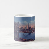 Vintage Brooklyn Bridge Kaffeetasse (Mittel)