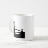 Vintage Brooklyn Bridge Kaffeetasse (Vorderseite Links)