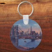 Vintage Brooklyn Bridge Schlüsselanhänger (Vorderseite)