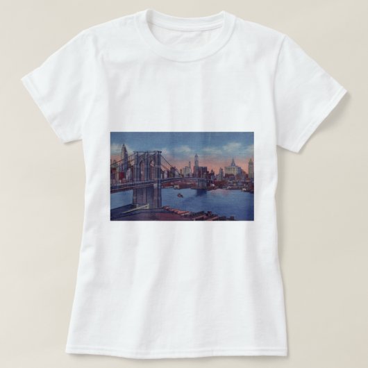 Vintage Brooklyn Bridge T-Shirt (Design vorne)