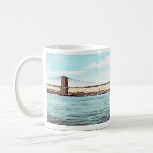Vintage Brooklyn Bridge Tasse (Links)