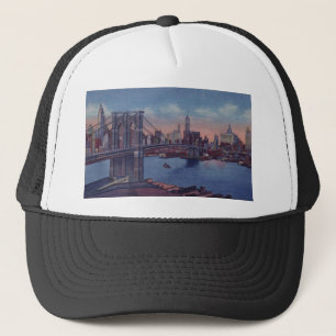 Vintage Brooklyn Bridge Truckerkappe