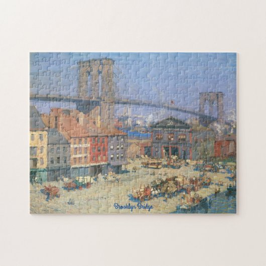 Vintage Brooklyn-Brücken-Puzzle-Geschenkboxen Puzzle (Horizontal)