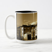 Vintage Brooklyn-Kaffee-Tasse Zweifarbige Tasse (Links)